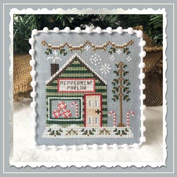 Country Cottage Needleworks - Snow Village 4 Peppermint Parlor