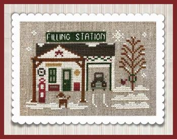 Stickvorlage Little House Needleworks - Hometown Holiday - Pops Filling Station