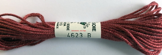Soie dAlger Seidenstickgarn - Farbe 4623 kühles rot extra