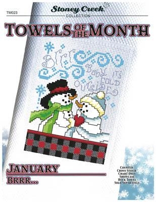 Stickvorlage Stoney Creek Collection - Towels Of The Month January