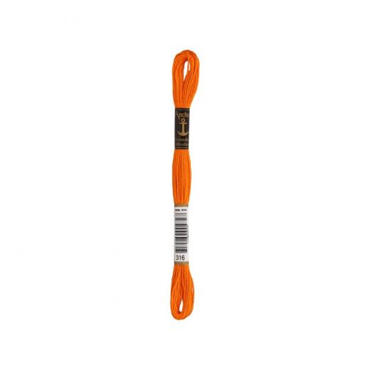 Anchor Stickgarn (Sticktwist) - 316 orange dunkel