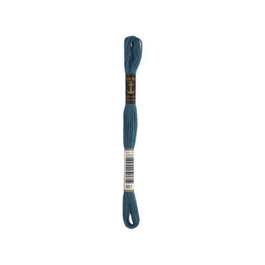 Anchor Stickgarn (Sticktwist) - 851 graublau dunkel