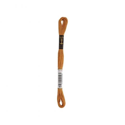 Anchor Stickgarn (Sticktwist) - 901 ocker dunkel