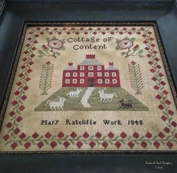 Stickvorlage Scattered Seeds Samplers - Mary Ratcliffe 1848