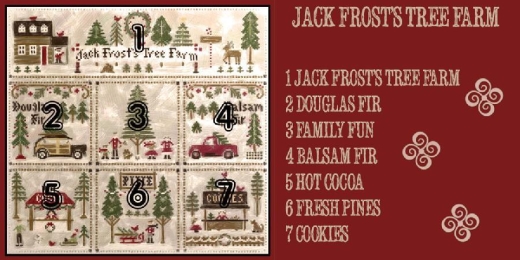 Stickvorlage Little House Needleworks - Jack Frosts Tree Farm (Serie mit 7 Vorlagen)