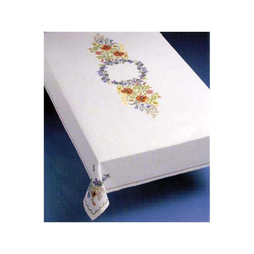 Stickpackung Oehlenschläger - Tischdecke Blumen 140x210 cm