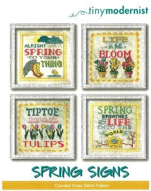 Stickvorlage Tiny Modernist Inc - Spring Signs