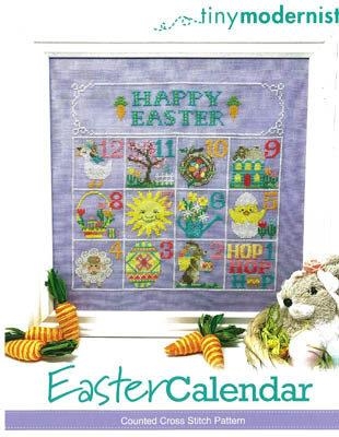Stickvorlage Tiny Modernist Inc - Easter Calendar