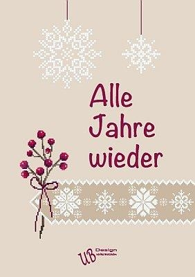 UB-Stickdesign - Alle Jahre wieder