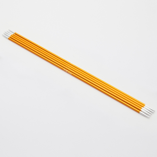 KnitPro Zing Nadelspiel 2,25 mm - 20 cm bernstein