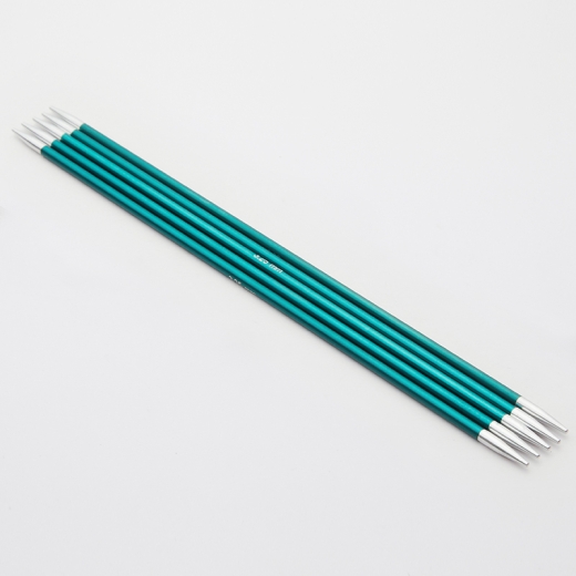 KnitPro Zing Nadelspiel 3,25 mm - 20 cm smaragd