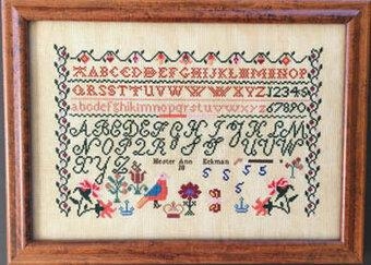 Stickvorlage Queenstown Sampler Designs - Hester Ann Eckman 1835