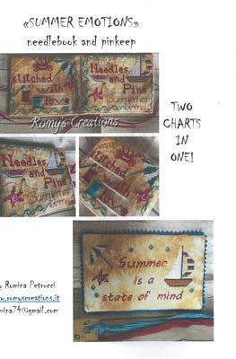 Stickvorlage Romys Creations - Summer Emotions (Needlebook & Pinkeep)