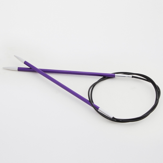 KnitPro Zing Rundstricknadel 3,75 mm - 80 cm amethyst