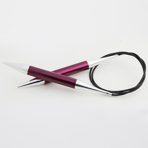 KnitPro Zing Rundstricknadel 12,00 mm - 80 cm purpur