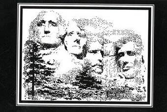 Stickvorlage Ronnie Rowe Designs - Mount Rushmore