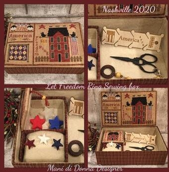 Stickvorlage Mani Di Donna - Let Freedom Ring Sewing Box
