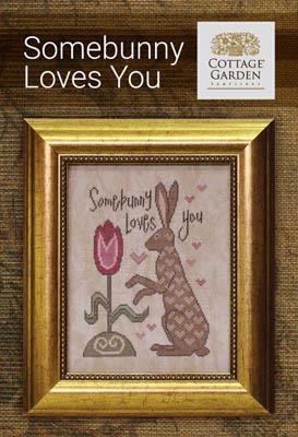 Stickvorlage Cottage Garden Samplings - Somebunny Loves You