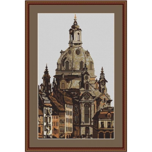Stickvorlage Kreuzstich-Insider Frauenkirche Dresden