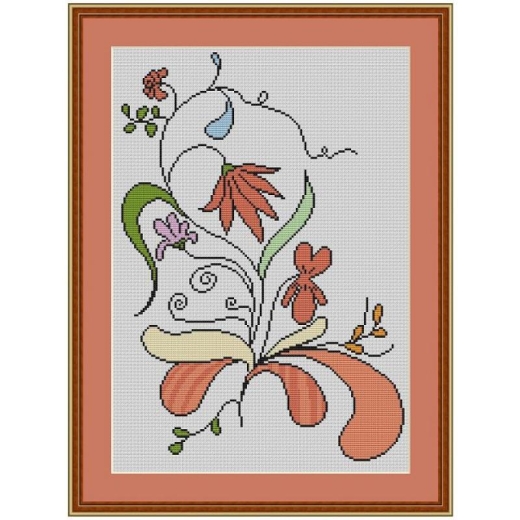 Blumenarrangement - Kreuzstich-Insider (Stickvorlage)
