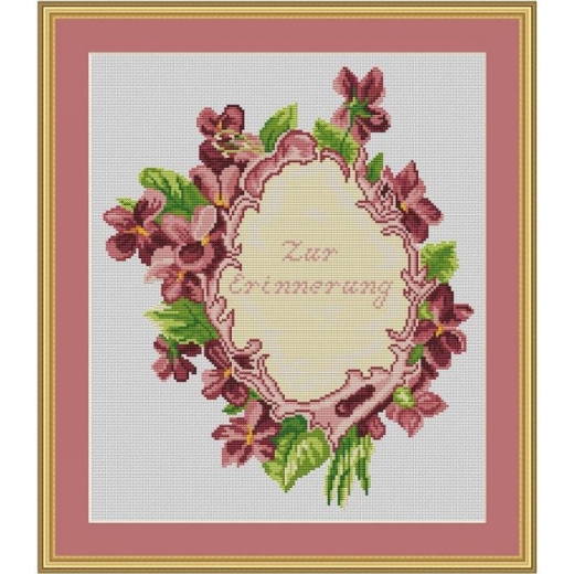 Blumenrahmen - Kreuzstich-Insider (Stickvorlage)