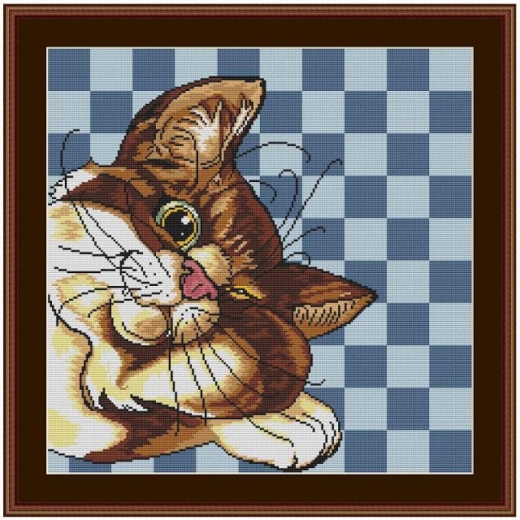 Stickvorlage Kreuzstich-Insider Schlummerkatze