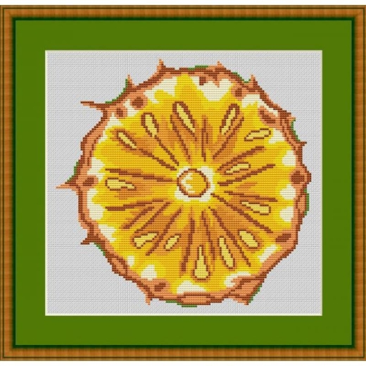 Stickvorlage Kreuzstich-Insider Ananas