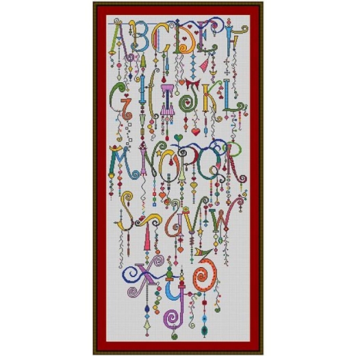Dangles Alphabet - Kreuzstich-Insider (Stickvorlage)