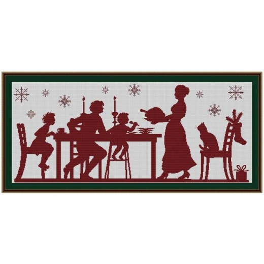Weihnachtsessen - Kreuzstich-Insider (Stickvorlage)