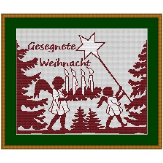 Gesegnete Weihnacht - Kreuzstich-Insider (Stickvorlage)