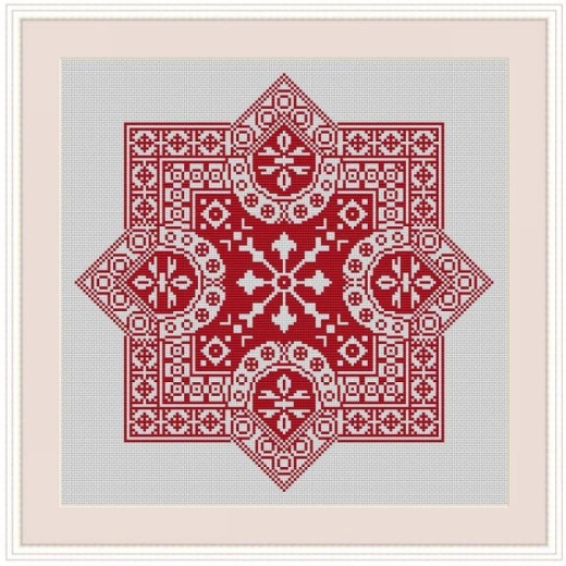 Stickvorlage Kreuzstich-Insider Ornament 1