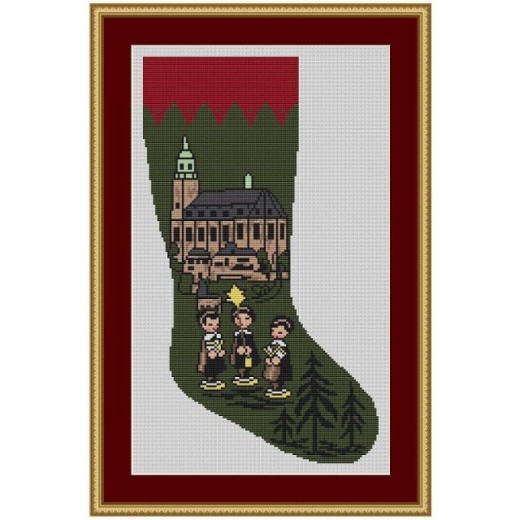 Stickvorlage Kreuzstich-Insider Stiefel Schneeberger Kirche