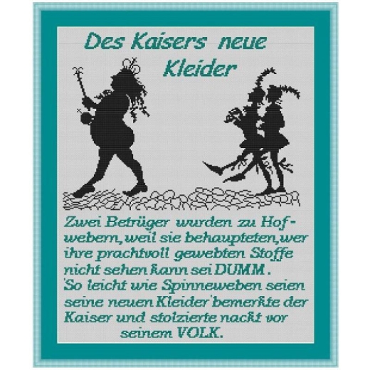 Stickvorlage Kreuzstich-Insider Des Kaisers neue Kleider