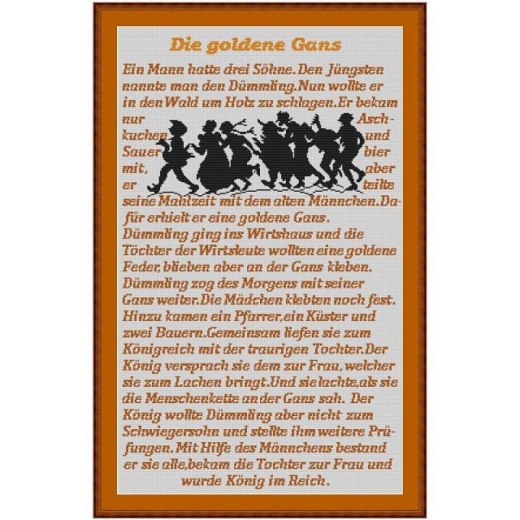 Stickvorlage Kreuzstich-Insider Die goldene Gans