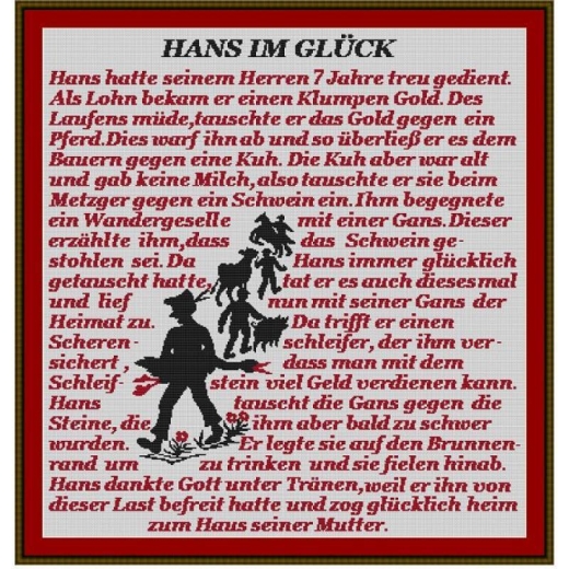 Hans im Glück - Kreuzstich-Insider (Stickvorlage)