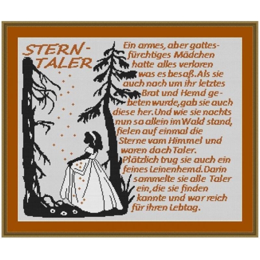Stickvorlage Kreuzstich-Insider Sterntaler