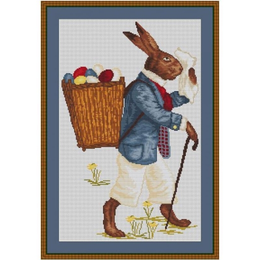 Osterhasenwanderer - Kreuzstich-Insider (Stickvorlage)