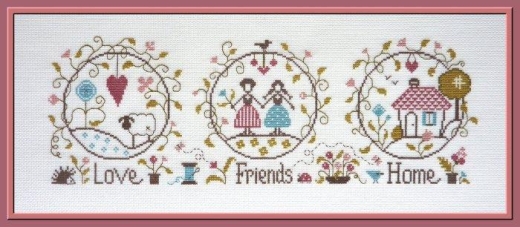 Stickvorlage Jardin Privé - Love Friends & Home