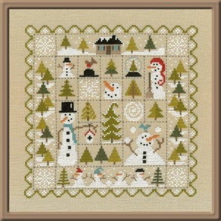 Stickvorlage Jardin Privé - Patchwork A La Neige