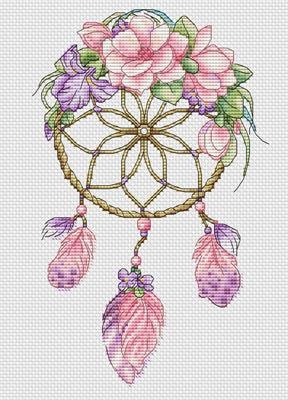 Stickvorlage Les Petites Croix De Lucie - Spring Dreamcatcher