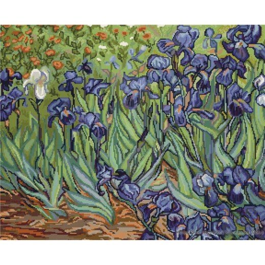Luca-S Stickpackung - Irises, reproduction of Van Gogh