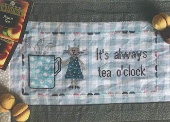 Stickvorlage Romys Creations - Tea OClock