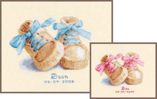 Vervaco Verachtert - Geburtsbild Babyschuhe