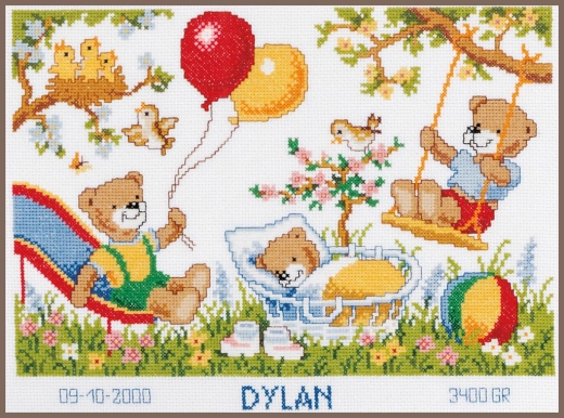 Vervaco Verachtert - Geburtsbild Teddybären
