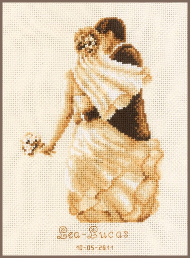 Vervaco Verachtert - Stickbild Hochzeit