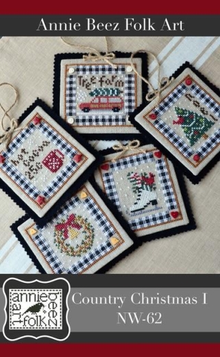 Country Christmas I - Annie Beez Folk Art (Stickvorlage)