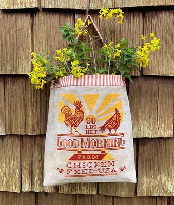 Stickvorlage Carriage House Samplings - Chicken Feed Sack