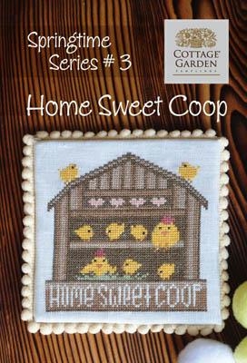 Stickvorlage Cottage Garden Samplings - Home Sweet Coop