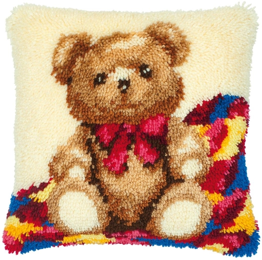 Knüpfkissen Vervaco - Teddybär 40x40 cm