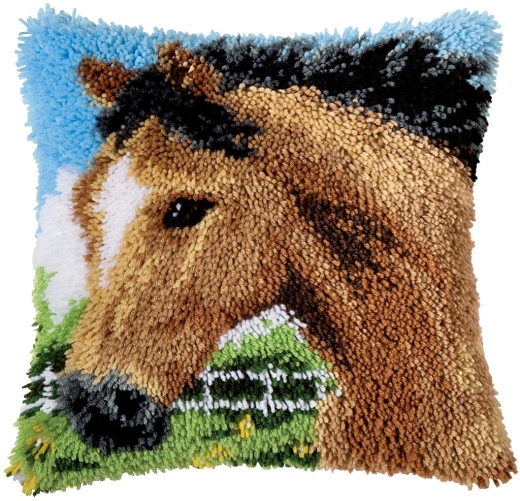 Knüpfkissen Vervaco - Pferd 40x40 cm